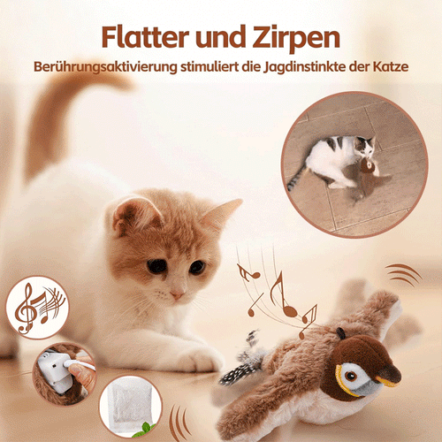 🔥Letzter Tag: 49 % Rabatt – 🐾Interaktives Katzenspielzeug mit Vogelgezwitscher😽