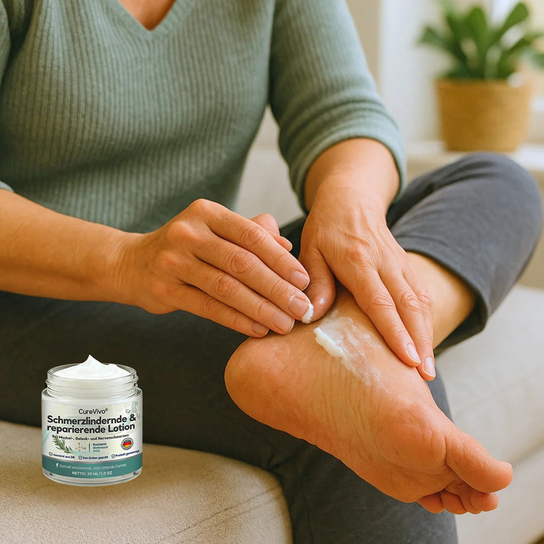 [Neujahrs-Sonderangebot] CureVivo® Schmerzlindernde &  reparierende Lotion👨‍⚕️Für Muskel-, Gelenk- und Nervenschmerzen