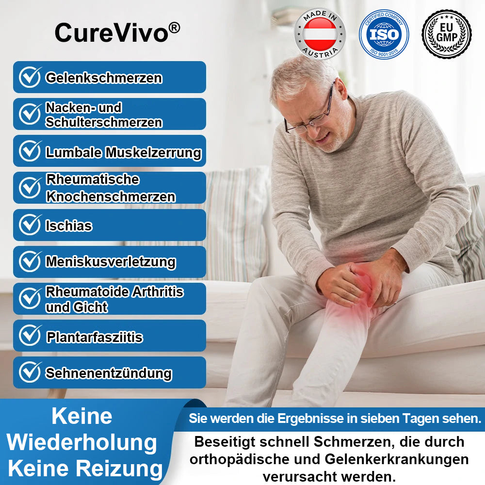 [Neujahrs-Sonderangebot] CureVivo® Schmerzlindernde &  reparierende L🌿Für Muskel-, Gelenk- und Nervenschmerzen
