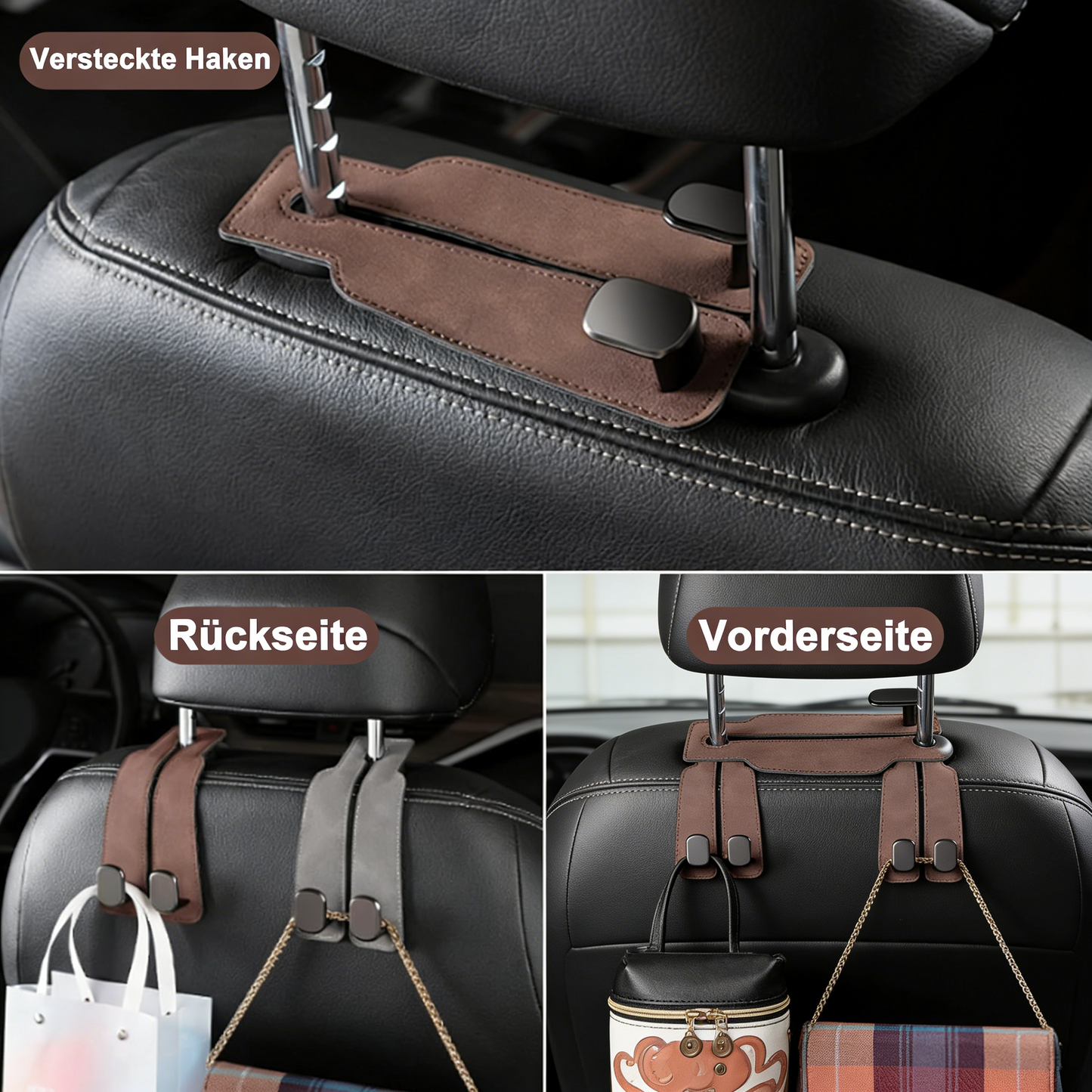 💥2026 Neues Upgrade💥Eptchn Auto-Kopfstützenhaken für Handtaschen