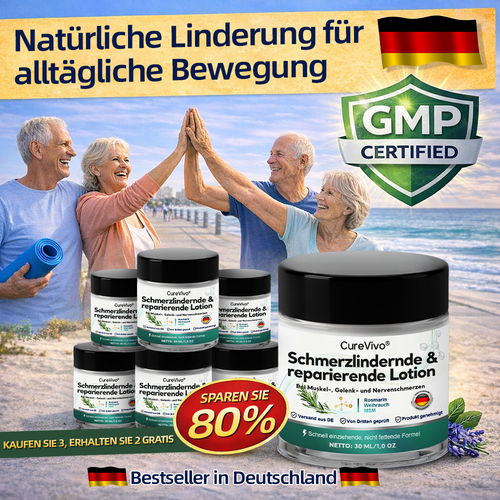 [Neujahrs-Sonderangebot] CureVivo® Schmerzlindernde &  reparierende Lotion👨‍⚕️Für Muskel-, Gelenk- und Nervenschmerzen