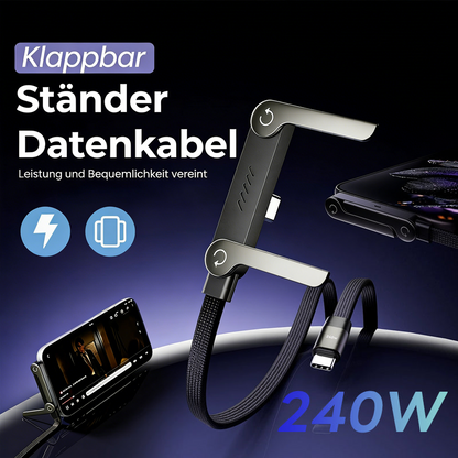 🔥Letzter Tag: 60 % Rabatt! ⚡2-in-1-Ladekabel mit unsichtbarer Halterung – 240-W-Schnellladekabel mit integrierter Handyhalterung