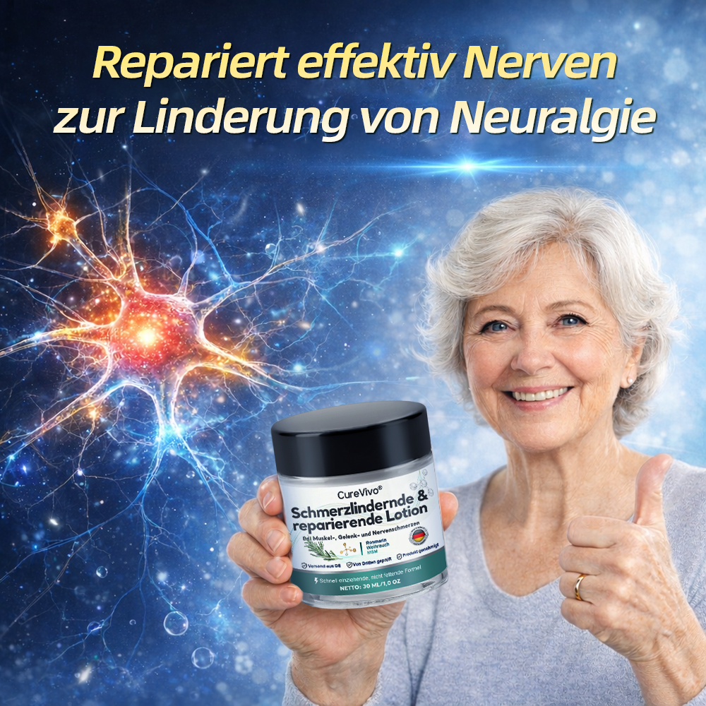 [Neujahrs-Sonderangebot] CureVivo® Schmerzlindernde &  reparierende Lotion👨‍⚕️Für Muskel-, Gelenk- und Nervenschmerzen