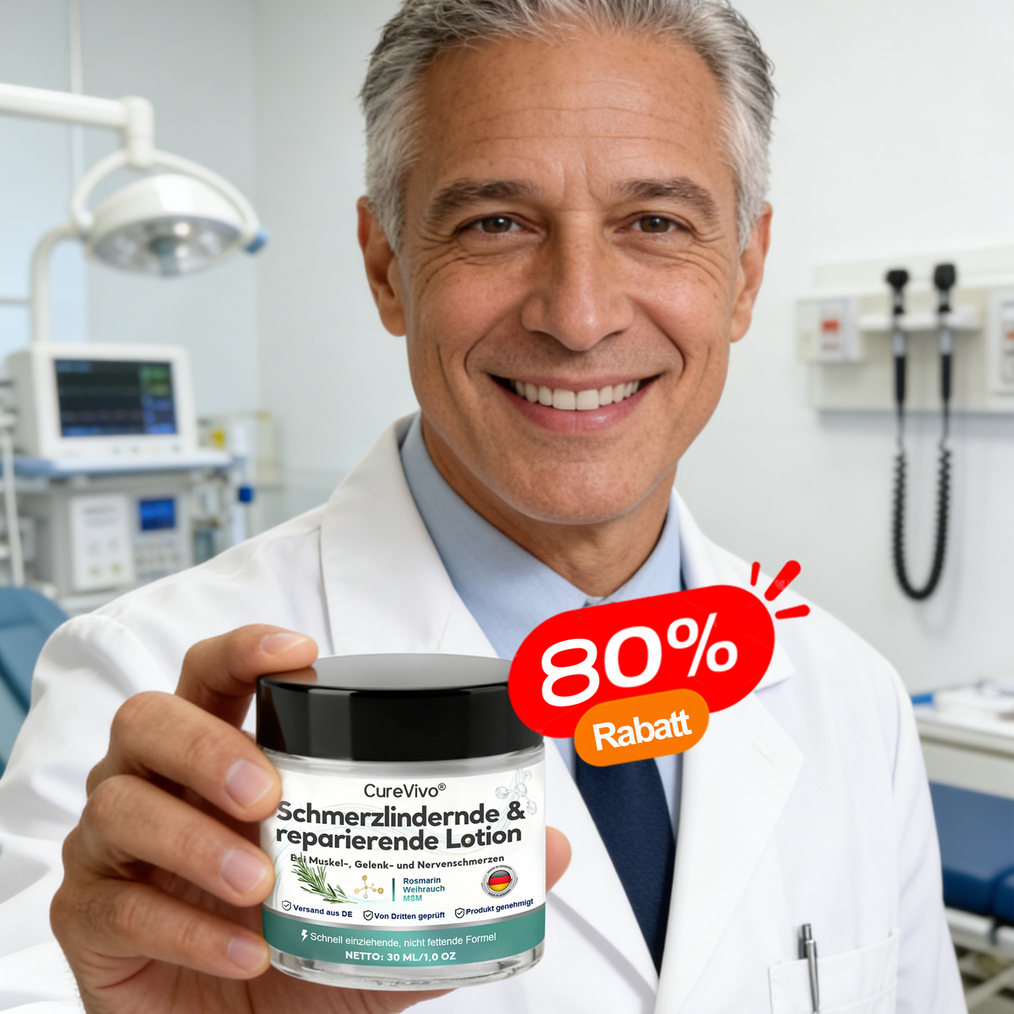 [Neujahrs-Sonderangebot] CureVivo® Schmerzlindernde &  reparierende Lotion👨‍⚕️Für Muskel-, Gelenk- und Nervenschmerzen