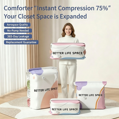 LAST DAY OFFER: 50% OFF + Buy 2 Get 1 FREE SVOZK® No-Pump 3D Vacuum Storage Bags