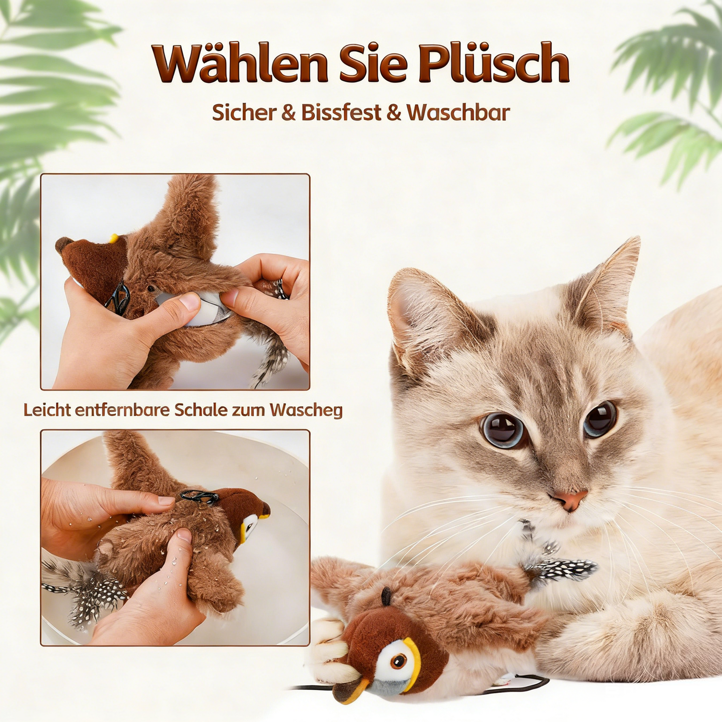 🔥Letzter Tag: 49 % Rabatt – 🐾Interaktives Katzenspielzeug mit Vogelgezwitscher😽
