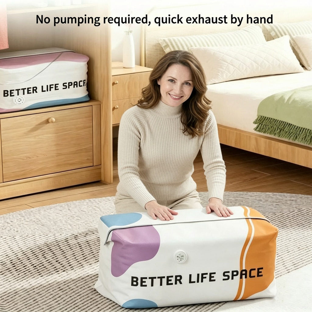 LAST DAY OFFER: 50% OFF + Buy 2 Get 1 FREE SVOZK® No-Pump 3D Vacuum Storage Bags