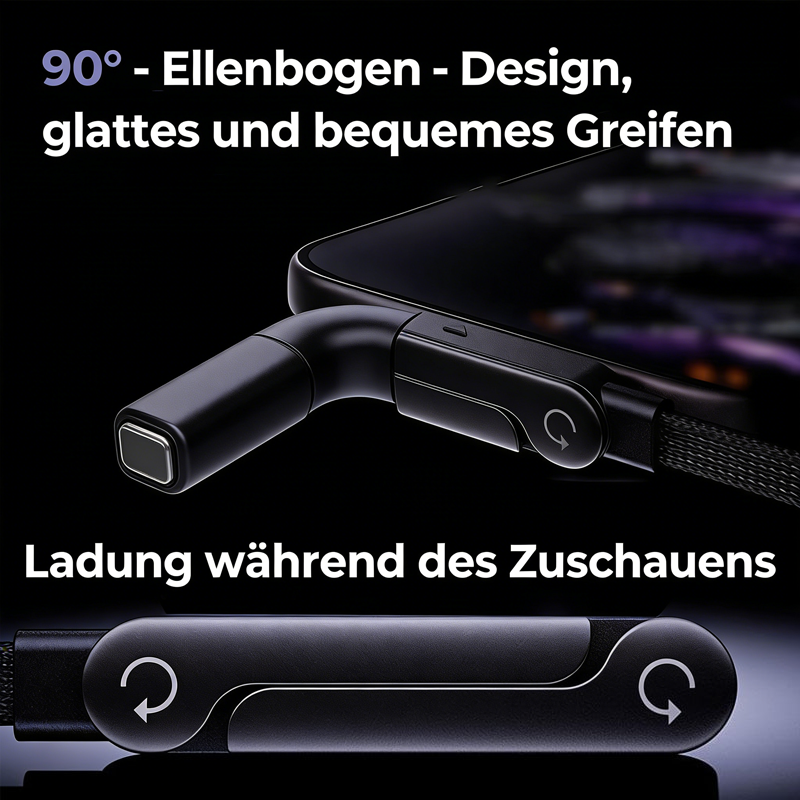 🔥Letzter Tag: 60 % Rabatt! ⚡2-in-1-Ladekabel mit unsichtbarer Halterung – 240-W-Schnellladekabel mit integrierter Handyhalterung