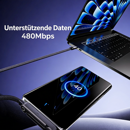 🔥Letzter Tag: 60 % Rabatt! ⚡2-in-1-Ladekabel mit unsichtbarer Halterung – 240-W-Schnellladekabel mit integrierter Handyhalterung