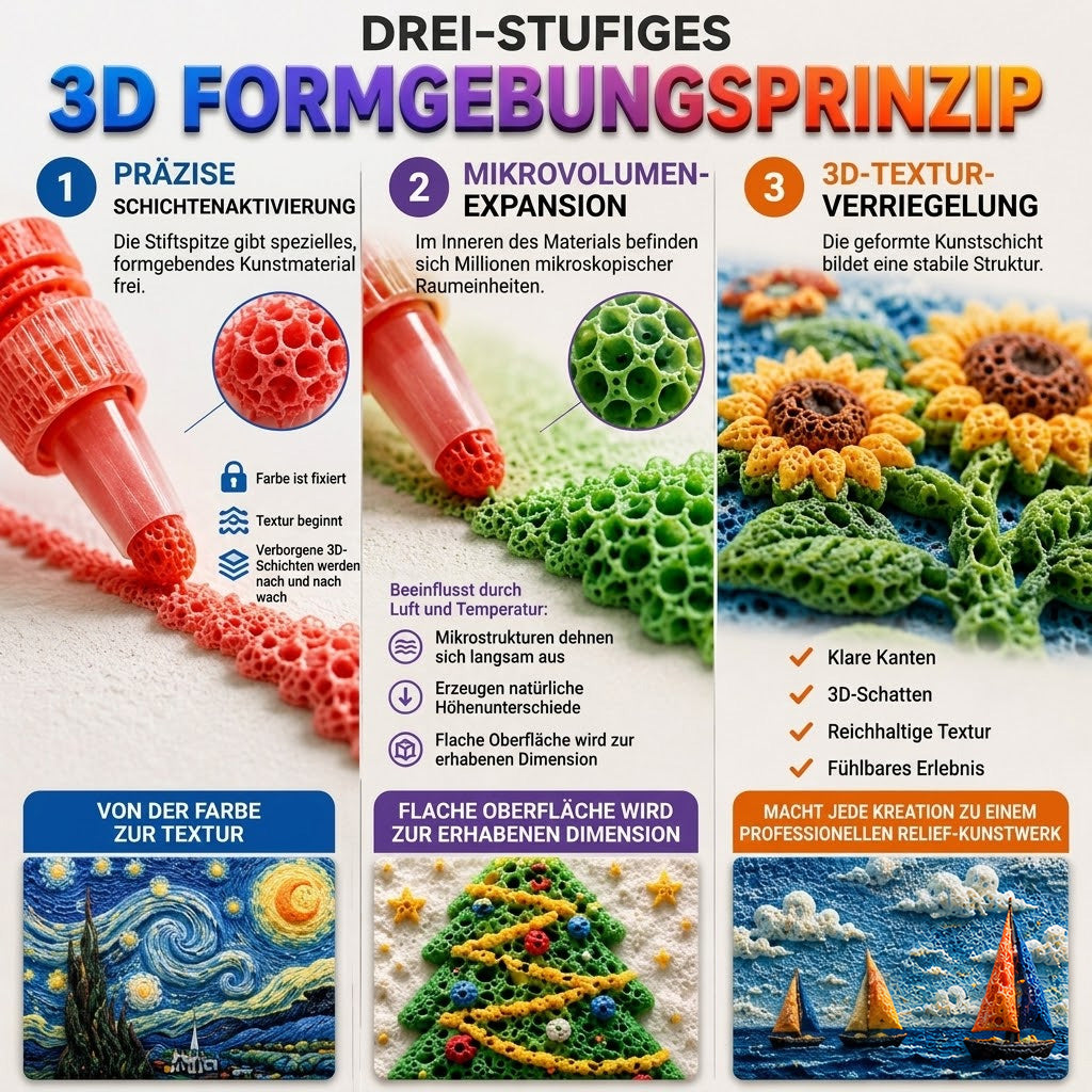 🔥Heute bestellen und 50 % sparen丨IEY® 3D-Relief-Kunststift – Verwandeln Sie flache Zeichnungen in fühlbare 3D-Kunst🪄