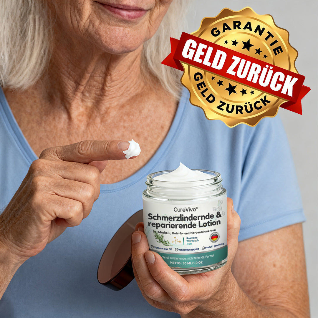 [Neujahrs-Sonderangebot] CureVivo® Schmerzlindernde &  reparierende Lotion👨‍⚕️Für Muskel-, Gelenk- und Nervenschmerzen