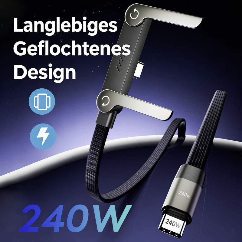 🔥Letzter Tag: 60 % Rabatt! ⚡2-in-1-Ladekabel mit unsichtbarer Halterung – 240-W-Schnellladekabel mit integrierter Handyhalterung