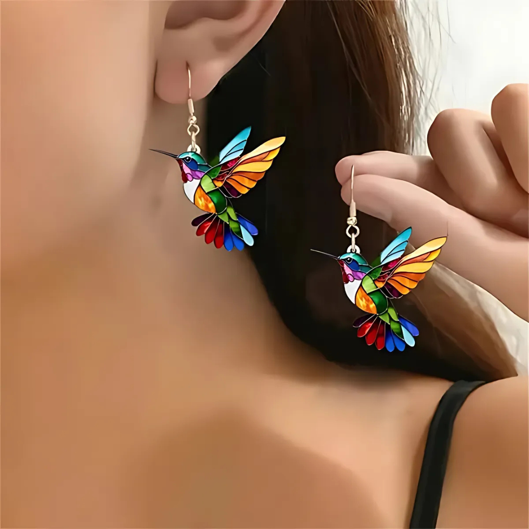 🦜2026 New Upgraded 💥Beautiful Hummingbird Necklace with Bonus Earring Set - Limited Time Offer!