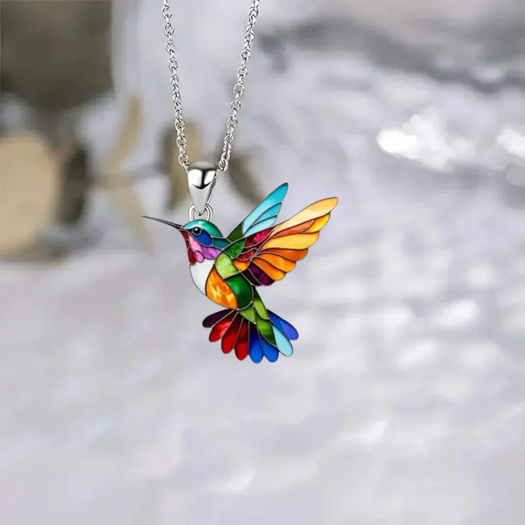 🦜2026 New Upgraded 💥Beautiful Hummingbird Necklace with Bonus Earring Set - Limited Time Offer!