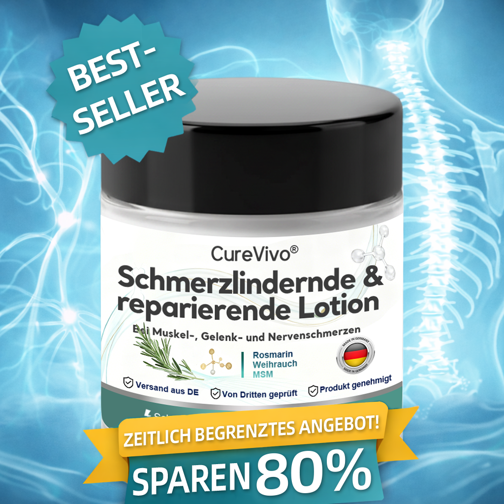 [Neujahrs-Sonderangebot] CureVivo® Schmerzlindernde &  reparierende Lotion🎅Für Muskel-, Gelenk- und Nervenschmerzen